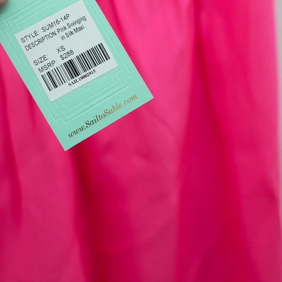 NWT Sail to Sable Hot Pink Maxi Dress - Picture 6 of 7